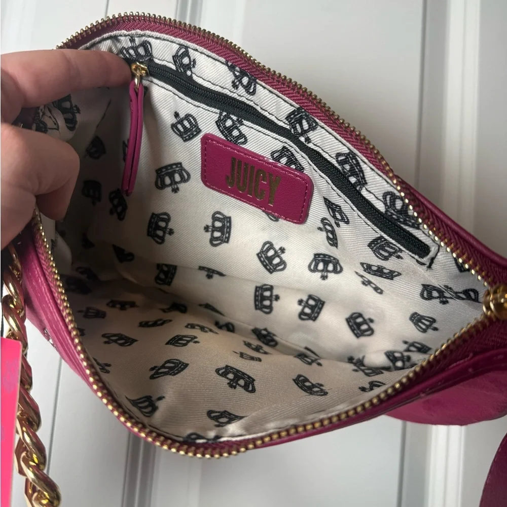 JUICY velvet shoulder bag NWT - Picture 7 of 7
